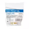 LogiLink NK0026 Keystone RCA Moteriškas į F Moteriškas Jungties Modulis, Geltonas