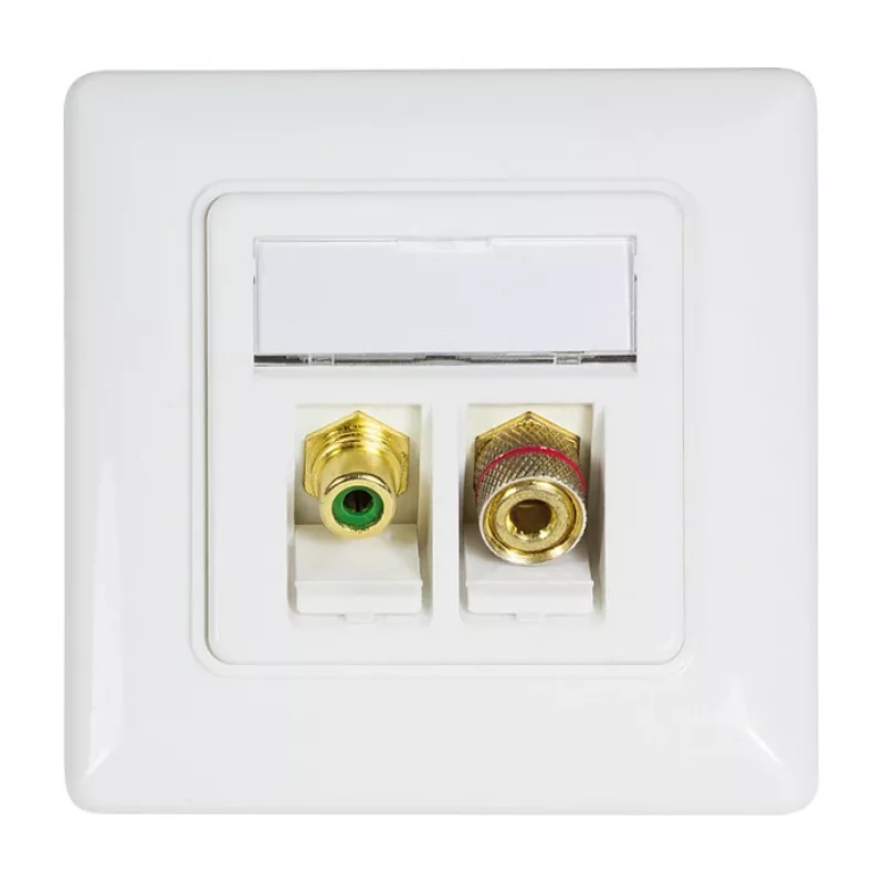 LogiLink NK0026 Keystone RCA Moteriškas į F Moteriškas Jungties Modulis, Geltonas