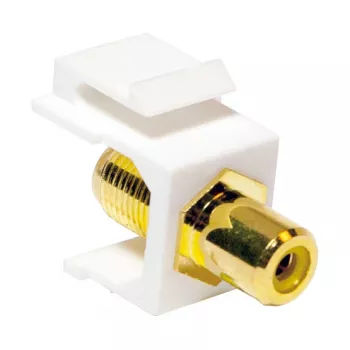 LogiLink NK0026 Keystone RCA Moteriškas į F Moteriškas Jungties Modulis, Geltonas