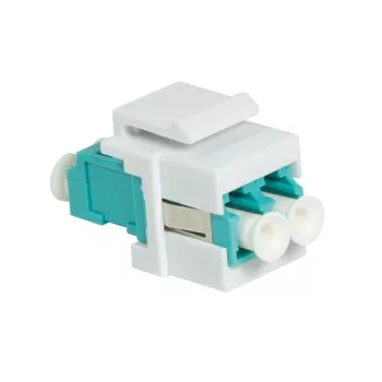 LogiLink NK0031 Keystone LC-Duplex daugiamodė OM3/OM4 šviesolaidžio mova, aqua