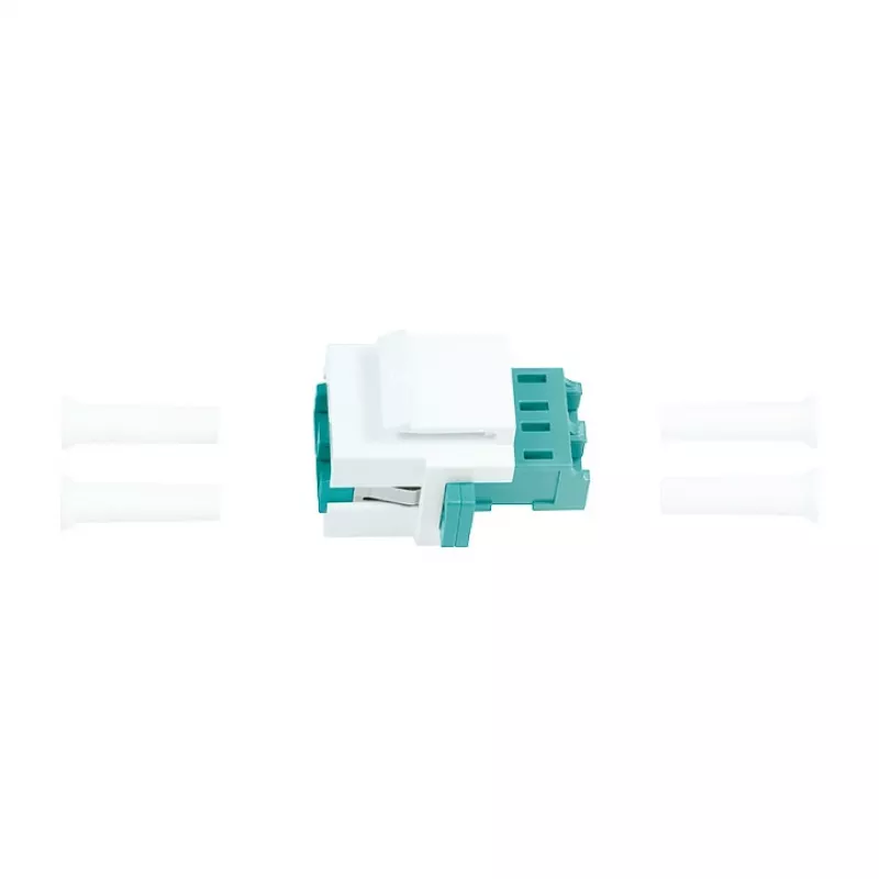 LogiLink NK0031 Keystone LC-Duplex daugiamodė OM3/OM4 šviesolaidžio mova, aqua
