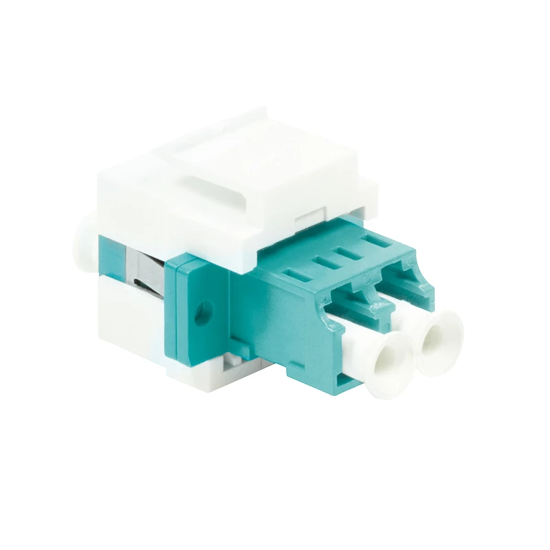 LogiLink NK0031 Keystone LC-Duplex daugiamodė OM3/OM4 šviesolaidžio mova, aqua