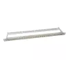 LogiLink NK4039 Keystone Patch Panel, 24 Portų, 0.5U, Ekranuotas, Pilkas - 19 colių stovo montavimui
