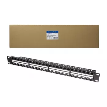LogiLink NK4045 Keystone Patch Panel 1U 48 prievadų neekranuotas juodas