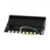LogiLink NP0017B Patch Panel – 8 prievadų Cat6 STP, montuojamas prie sienos arba po stalu, juodos spalvos