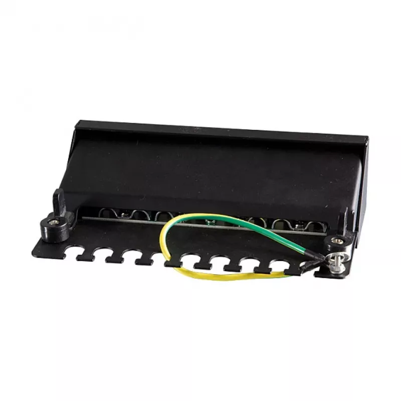 LogiLink NP0017B Patch Panel – 8 prievadų Cat6 STP, montuojamas prie sienos arba po stalu, juodos spalvos