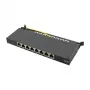 LogiLink NP0064B stalinis komutavimo skydelis, 8 prievadų Cat6A STP, 0,5 HE, juodas