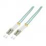 LogiLink OM3 LC/LC Duplex daugiamodis šviesolaidinis kabelis 20 m, aqua