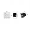 LOGILINK PA0253 Sieninis lizdas su 1 Schuko kištukiniu lizdu, 1 USB-A ir 1 USB-C įkrovimo prievadu, 3,1 A, baltas