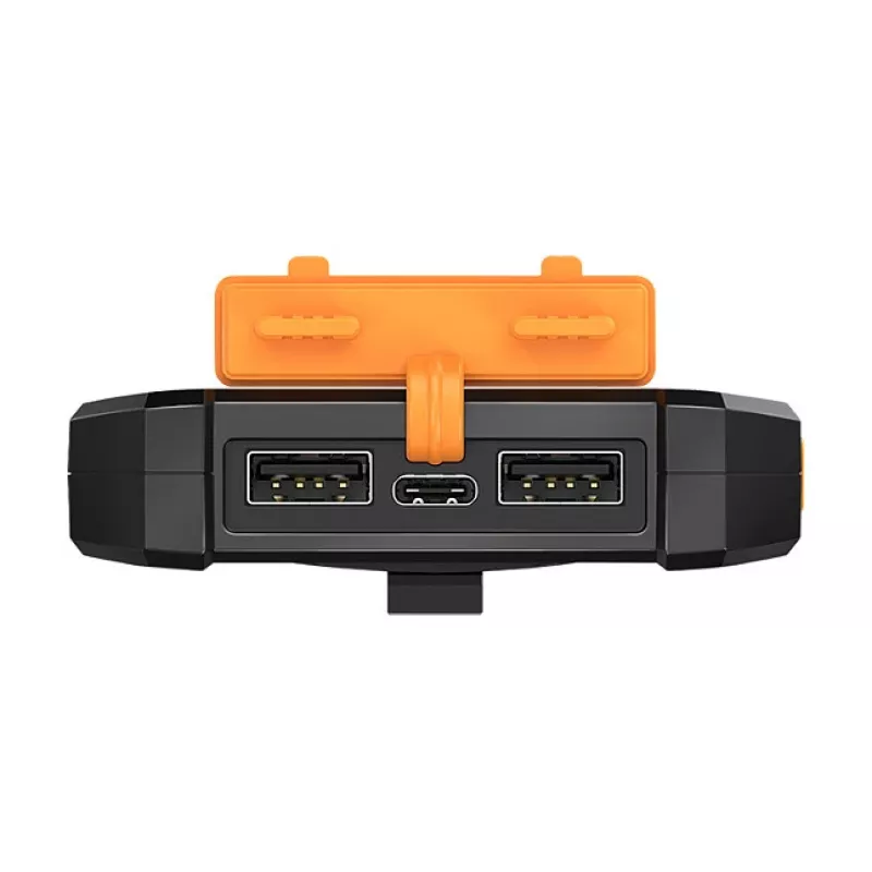 LogiLink PA0321 Saulės energijos powerbank 6000 mAh su USB-C, IP65, juodos spalvos