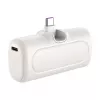 LogiLink PA0349W mobilusis maitinimo bankas, 5000 mAh, LiPo, įmontuotas sulankstomas USB-C kištukas ir USB-C prievadas, baltas