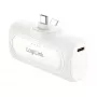 LogiLink PA0349W mobilusis maitinimo bankas, 5000 mAh, LiPo, įmontuotas sulankstomas USB-C kištukas ir USB-C prievadas, baltas