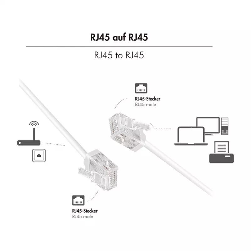 Logilink Patch Cable Cat.6A U/UTP Slim High-Flex, baltas, 7.5 m