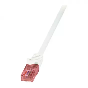 LogiLink PrimeLine Cat.6 U/UTP vario vytos poros jungiamasis laidas, baltas, 1,5 m