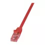 LogiLink PrimeLine Cat.6 U/UTP pataisos kabelis, grynas varis, raudonas, 5m