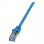 LogiLink PrimeLine Cat.6A S/FTP trumpasis jungiamasis laidas, 0,25 m, mėlynas