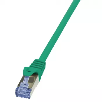 LogiLink PrimeLine Cat6a 10G S/FTP PIMF RJ45 Patch kabelis 0.5m Žalias LSZH (CQ3025S)
