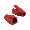 LogiLink Professional modulinis RJ45 kištukas kabelio apsauga 8 mm raudonas – 50 vienetų