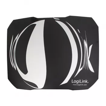 LogiLink Q1 Mate Gaming Mouse Pad XL – mikroaustinio audinio paviršius, neslystanti guminė bazė, susiūti kraštai, juodas stalo kilimėlis