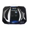 LogiLink Q1 Mate Gaming Mouse Pad XL – mikroaustinio audinio paviršius, neslystanti guminė bazė, susiūti kraštai, juodas stalo kilimėlis