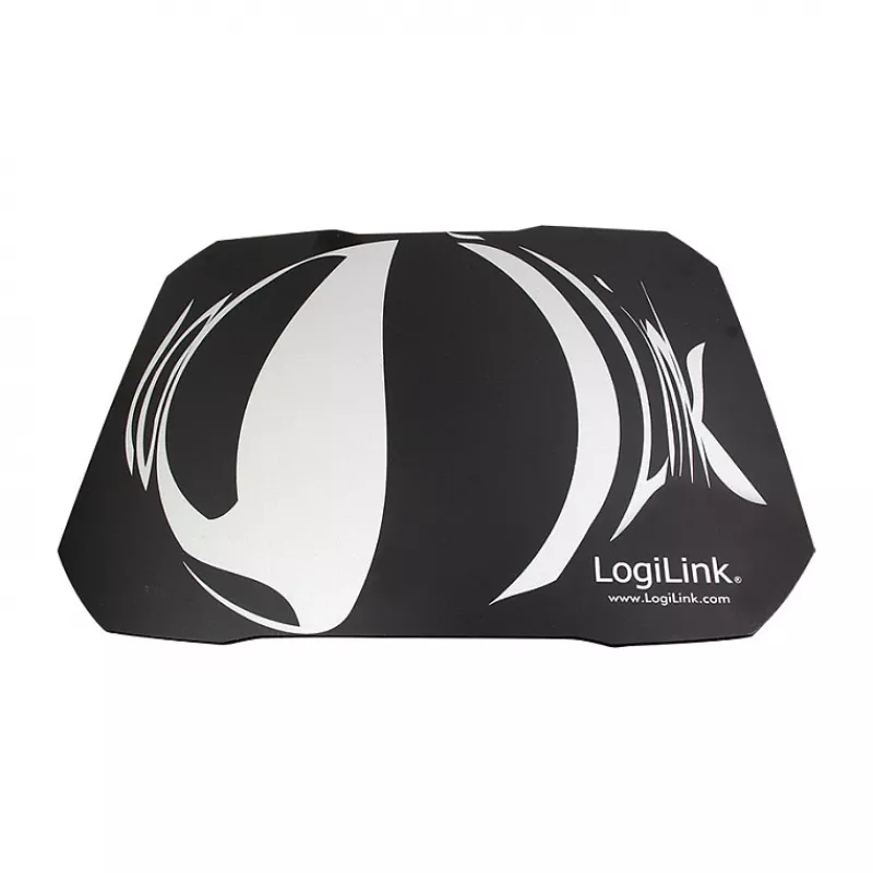 LogiLink Q1 Mate Gaming Mouse Pad XL – mikroaustinio audinio paviršius, neslystanti guminė bazė, susiūti kraštai, juodas stalo kilimėlis