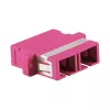 LogiLink SC Duplex OM4 Multimode Fiber Optic Adapter su flanšu, violetinis