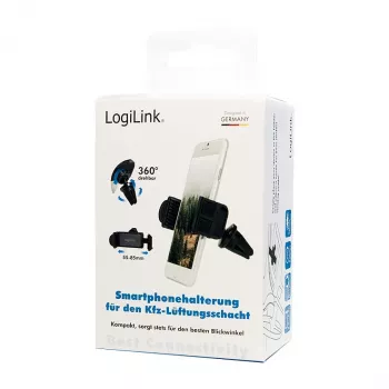 LogiLink Smartphone laikiklis automobilio ventiliacijos grotelėms, mažas