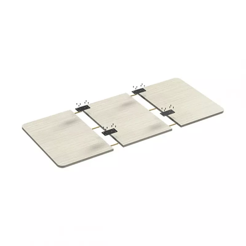 LogiLink stalviršis, 3 dalių, 1200x600 mm, natūralios medžio spalvos