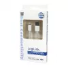 Logilink UA0199 Lightning laidas, MFi sertifikuotas, USB-A į Lightning 8-pin, baltas, 1 m (greitas įkrovimas ir sinchronizavimas)
