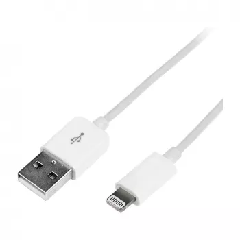 Logilink UA0199 Lightning laidas, MFi sertifikuotas, USB-A į Lightning 8-pin, baltas, 1 m (greitas įkrovimas ir sinchronizavimas)