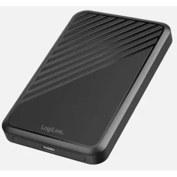 LogiLink UA0458 išorinis 2,5 colio SATA HDD/SSD dėklas, USB 3.2 Gen 1 (5 Gbps), be sraigtų, juodas