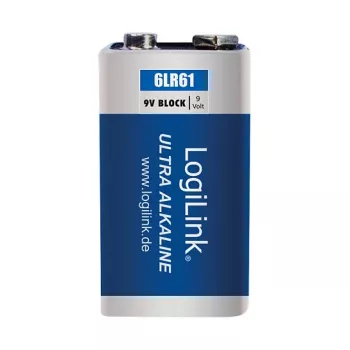 LogiLink Ultra Power Alkaline 9V baterija, 1 vnt. lizdinėje pakuotėje