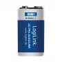 LogiLink Ultra Power Alkaline 9V baterija, 1 vnt. lizdinėje pakuotėje