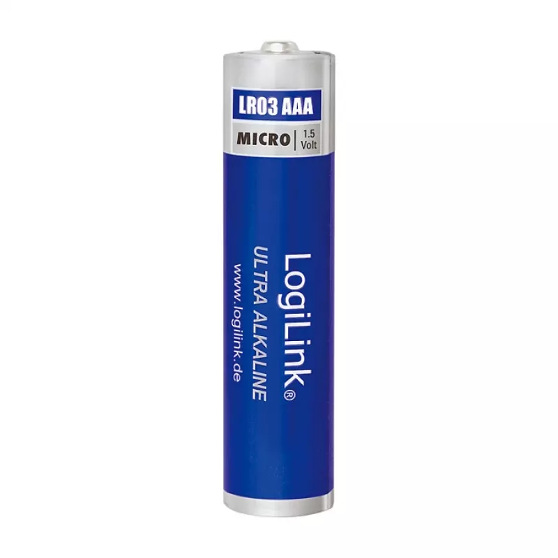 LogiLink Ultra Power šarminės AAA baterijos, 8 vnt., 1,5 V, ilgaamžės, be gyvsidabrio