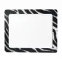 LogiLink Ultra-Thin Mouse Pad su integruotu foto rėmeliu, Zebra dizainas, neslystantis gumos pagrindas, 2 mm, 10 x 15 cm nuotraukai, juoda/balta