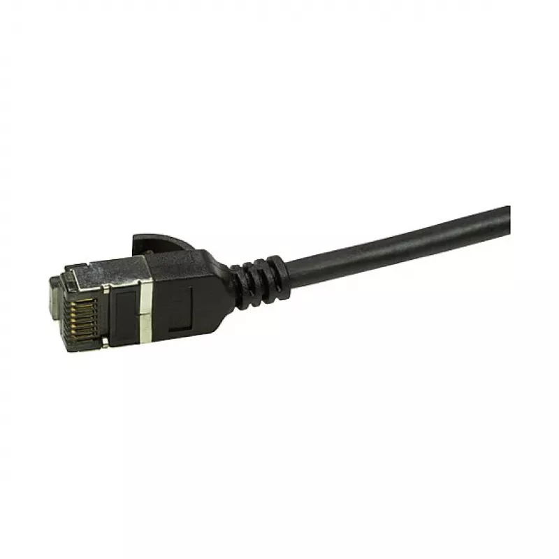 LogiLink Ultraflex SlimLine Cat6a S/FTP pataisos kabelis, 2m, juodas (CQ9053S)