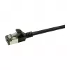LogiLink Ultraflex SlimLine Cat6a S/FTP pataisos kabelis, 2m, juodas (CQ9053S)
