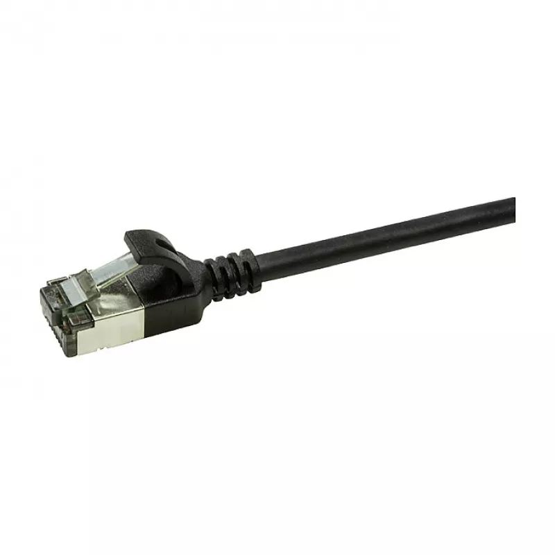 LogiLink Ultraflex SlimLine Cat6a S/FTP pataisos kabelis, 2m, juodas (CQ9053S)