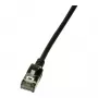 LogiLink Ultraflex SlimLine Cat6a S/FTP pataisos kabelis, 2m, juodas (CQ9053S)