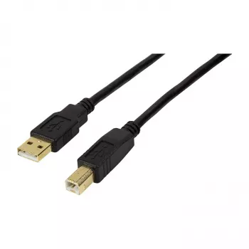 LogiLink USB 2.0 Aktyvus ilginamasis kabelis, USB-A kištukas į USB-B kištuką, 20 m, su signalo stiprintuvu, Juodas