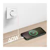 LogiLink USB 2.0 Type-C laidas, A/M į C/M, 480 Mbps, 60W, nailoninis, rožinis, 0,5 m