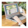 LogiLink USB 2.0 Type-C laidas, A/M į C/M, 480 Mbps, 60W, nailoninis, rožinis, 0,5 m