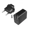 Logilink USB-A kelioninis įkroviklis, 18 W, GaN, 1 prievadas, 1x USB-A (QC), juodos spalvos