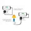 LogiLink USB-A sieninis įkroviklis 10.5W 2 prievadai su įkrovimo stoveliu, baltas