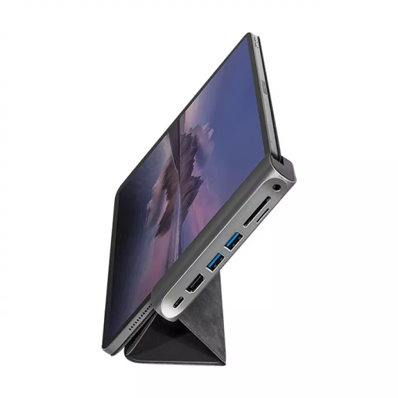LOGILINK USB-C dokas, 7 prievadų, USB 3.2 Gen1, 100W PD, 4K HDMI, iPad, aliuminis (UA0385)