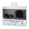 Logilink USB automobilinis kroviklis, 2+2 prievadai, 24W, juodas