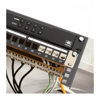 Logilink WB0011 19 colių 1U stovas po stalu arba ant sienos, juodas
