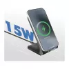 Logilink belaidžio įkrovimo stovas „Quick Charging Stand 15 W“, dviguba ritė, juodos spalvos