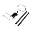 LogiLink WL0248 PCI-Express Wi-Fi 6E AX5400 Tri-Band kortelė su Bluetooth 5.2, 2.4/5/6 GHz, 2x nuimamos 5 dBi antenos, Intel AX210, WPA3, Windows 10/11 ir Linux