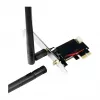 LogiLink WL0248 PCI-Express Wi-Fi 6E AX5400 Tri-Band kortelė su Bluetooth 5.2, 2.4/5/6 GHz, 2x nuimamos 5 dBi antenos, Intel AX210, WPA3, Windows 10/11 ir Linux